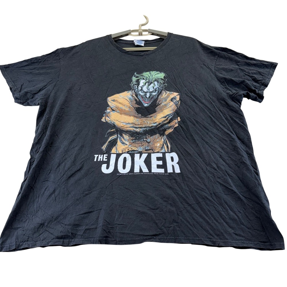 Delta T-Shirt Mens 2XL Black The Joker DC Comics Graphic Short Sleeve Cotton